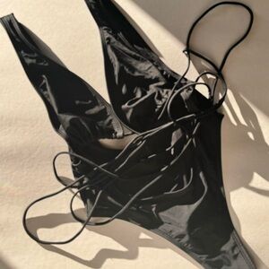 Black Strappy Swimsuit